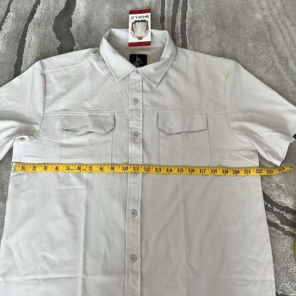 Gillz Men’s Button Down Short Sleeve Breathable Shirt M - Picture 6 of 7